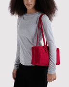 Easy Day to Night Carry - Nylon Bowler Bag in Cherry