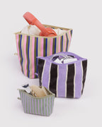 Organized Travel Essential - Go Pouch Set in Candy Shop Stripes