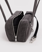 Easy Day to Night Carry - Small Denim Bowler Bag in Washed Black Denim