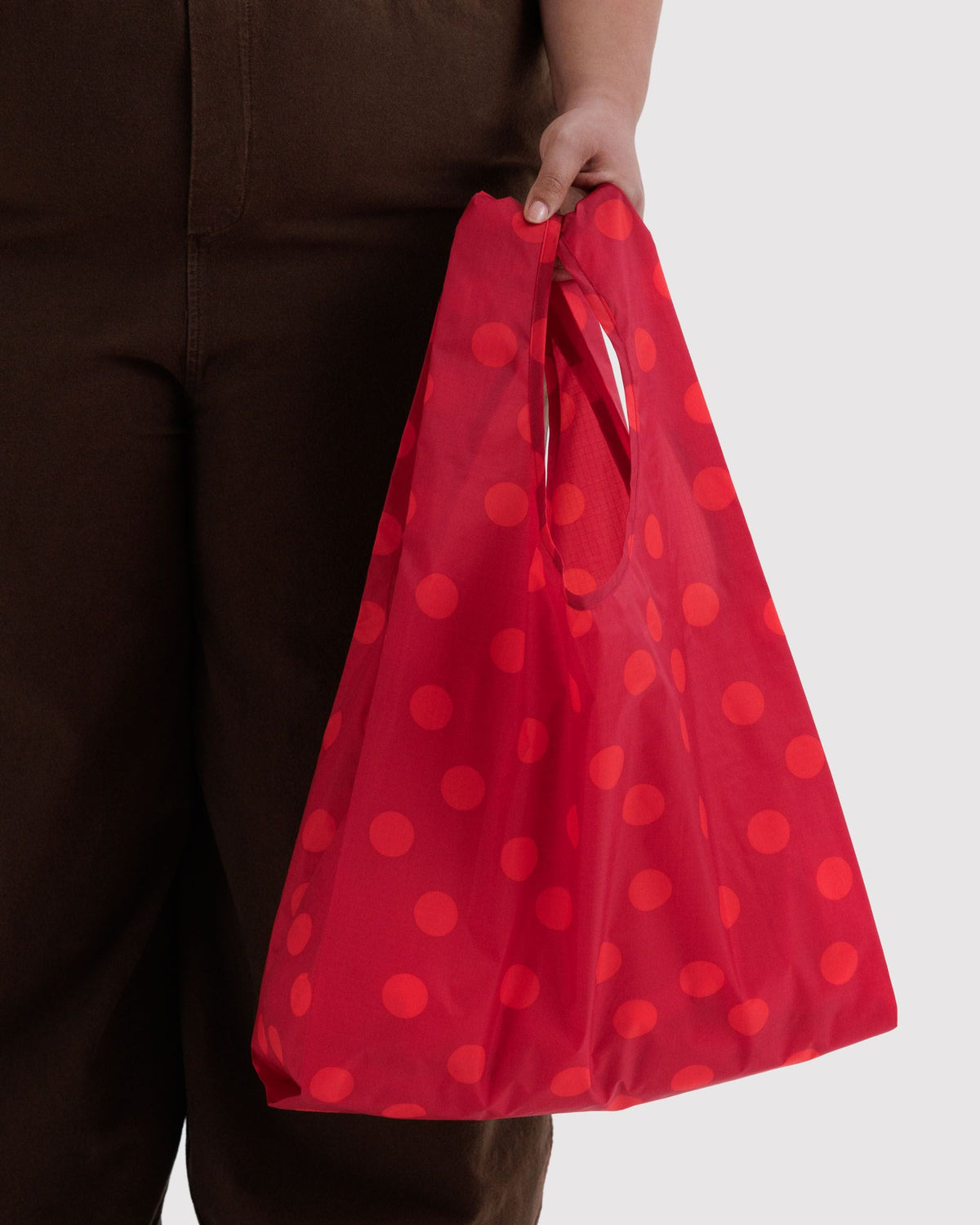 Lightweight Reusable Essential - Standard Baggu in Red Polka Dot