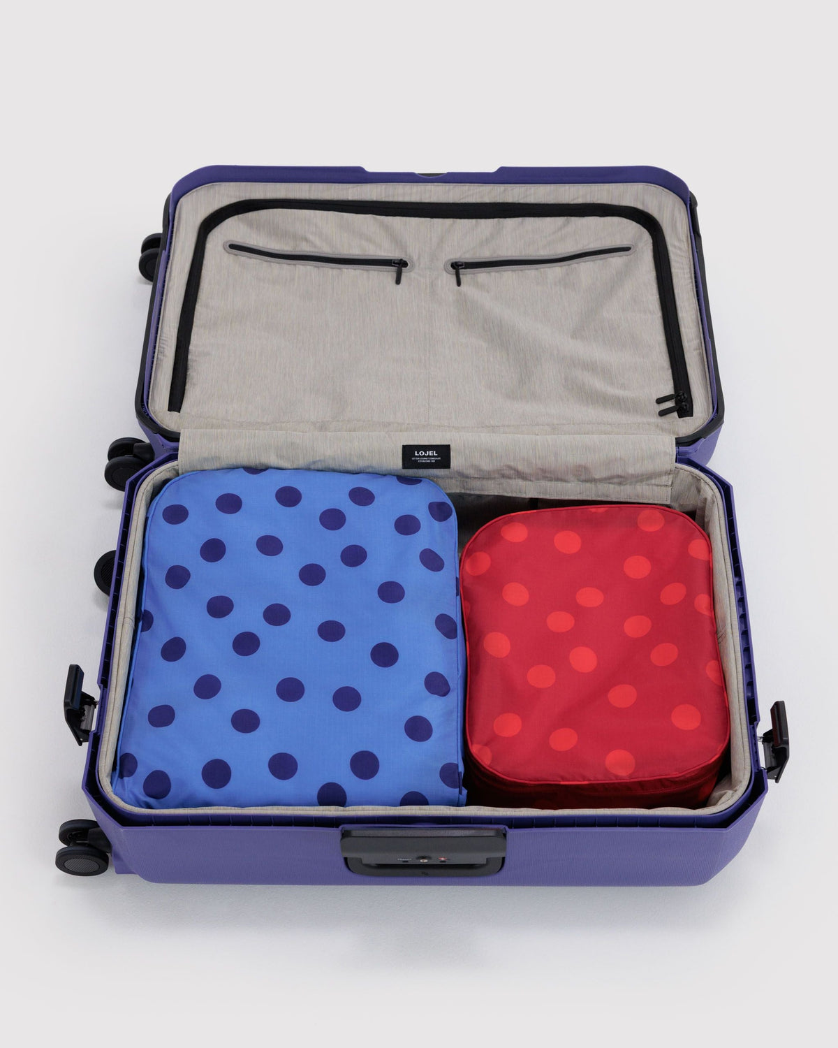Organized Travel Essential - Large Packing Cube Set in Polka Dot Mix