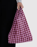 Lightweight Reusable Essential - Baby Baggu in Pink Houndstooth