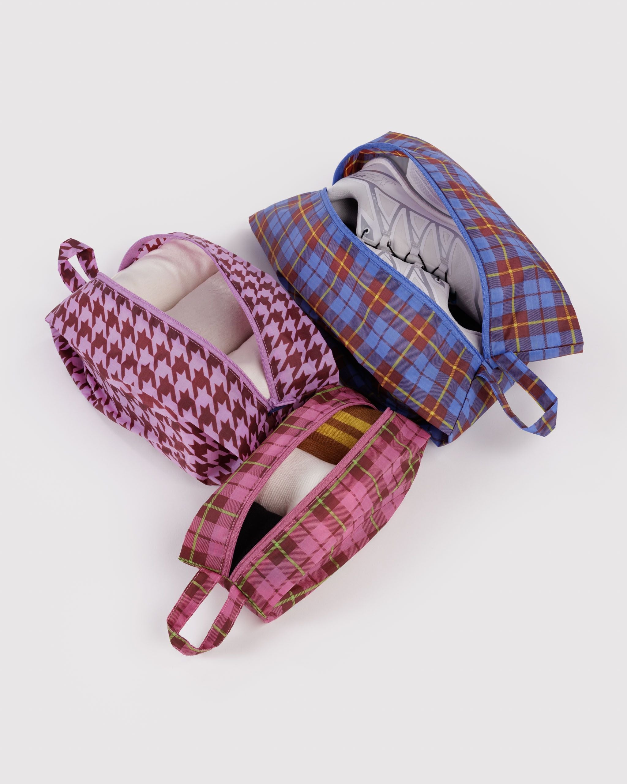Organized Travel Essential - 3D Zip Set in Check Mix