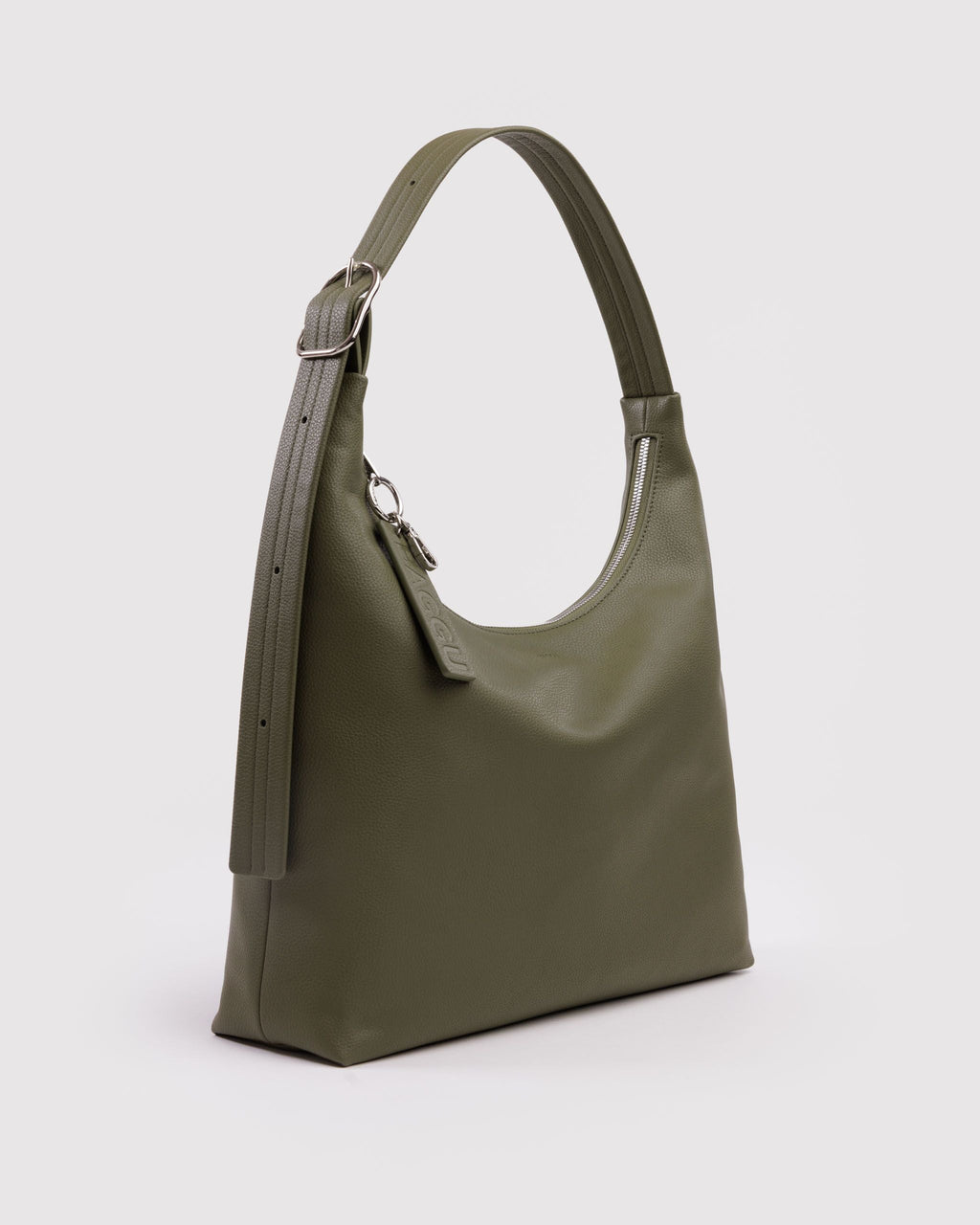 Easy Day to Night Carry - Recycled Leather Shoulder Bag in Loden