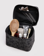 Large Cosmetic Case in Charcoal Ditsy Floral - Easy Style