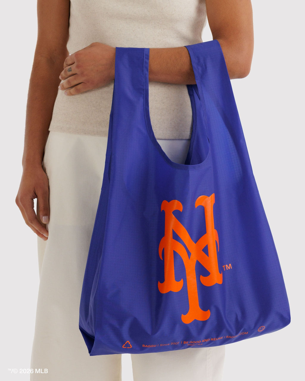 Lightweight Reusable Essential - Standard Baggu in New York MetsTM