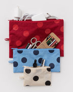 Organized Travel Essential - Flat Pouch Set in Polka Dot Mix