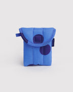 Puffy Earbuds Case - Blue Polka Dot