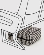 Small Cloud Carry-On in Black and Cream Gingham - Easy Style