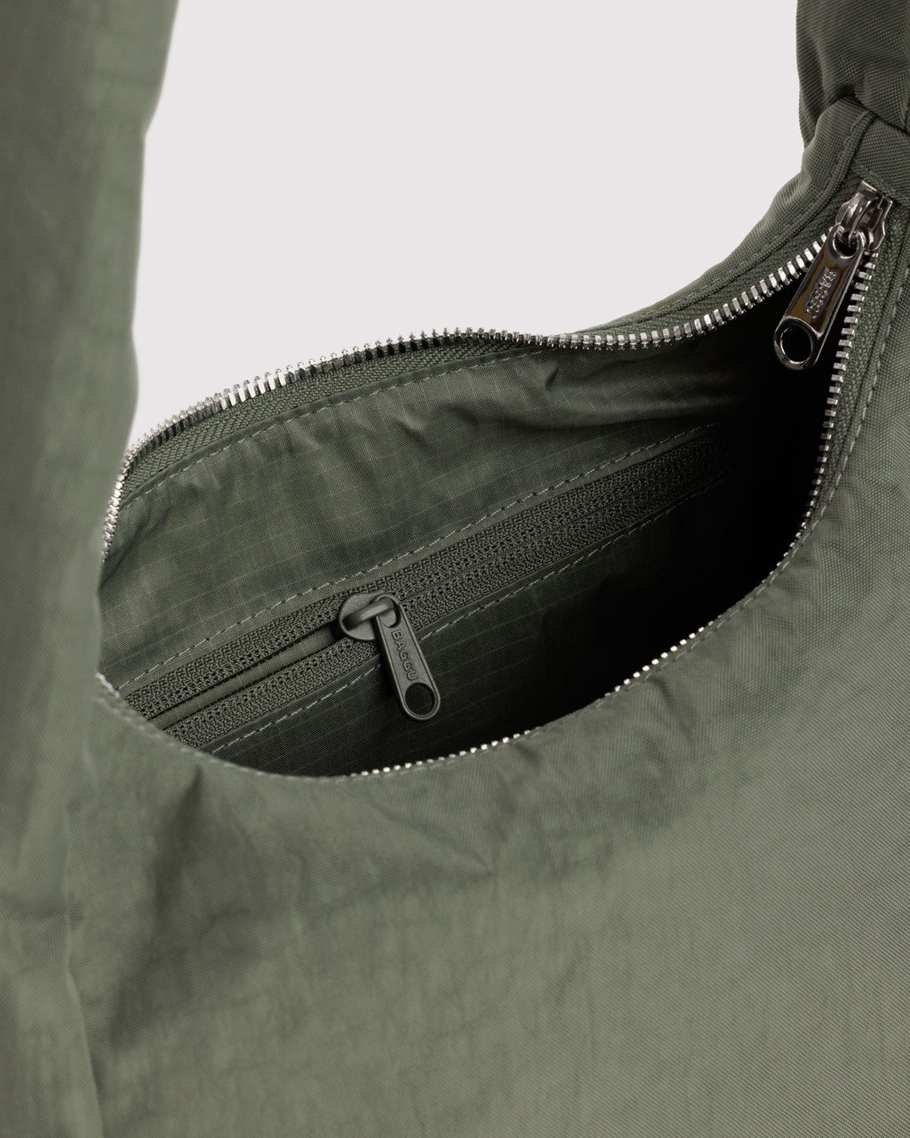 Easy Day to Night Carry - Small Nylon Meringue Bag in Caper