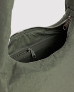 Easy Day to Night Carry - Small Nylon Meringue Bag in Caper