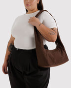 Easy Day to Night Carry - Nylon Meringue Bag in Coffee