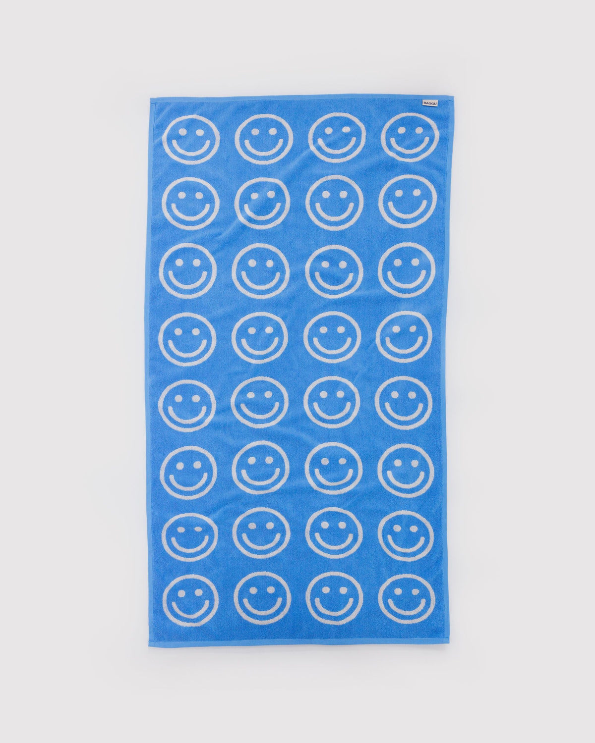Comfortable Daily Towel - Bath Towel in Sky Blue Happy