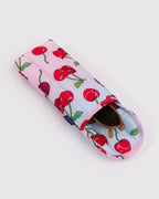 Padded Everyday Protection - Puffy Glasses Sleeve in Cherries
