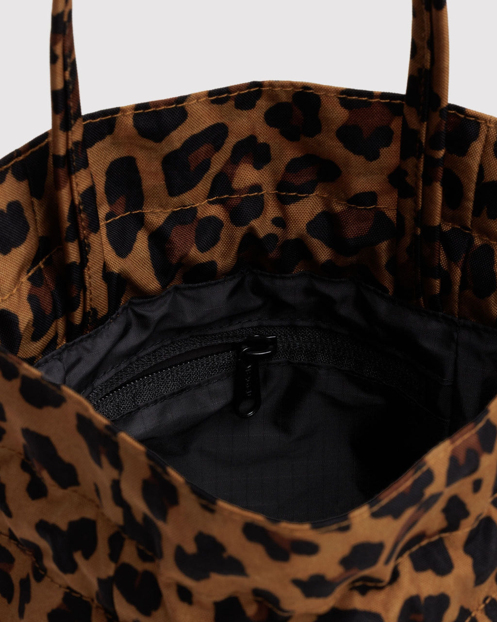 Easy Day to Night Carry - Nylon Drawstring Bag in Leopard