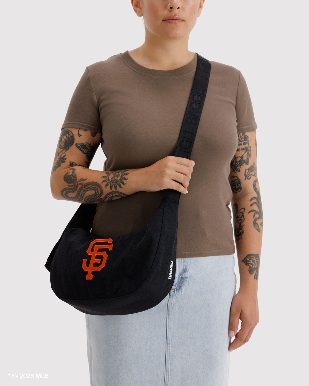 Medium Nylon Crescent Bag in San Francisco GiantsTM - Easy Style