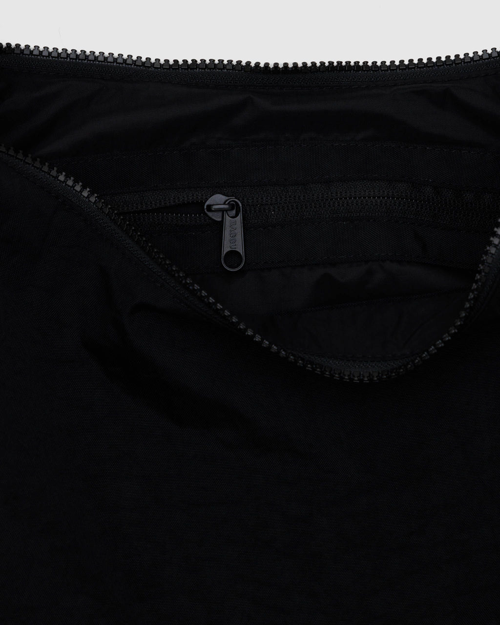 Easy Day to Night Carry - Medium Nylon Crescent Bag in Black