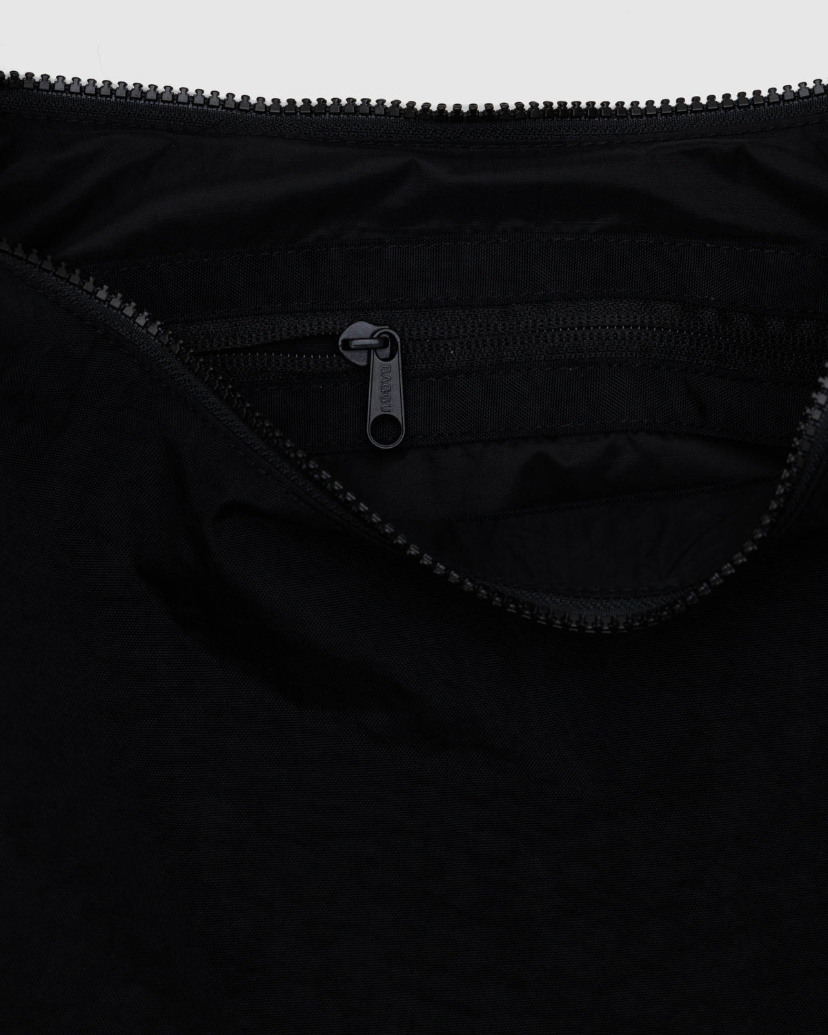 Easy Day to Night Carry - Medium Nylon Crescent Bag in Black