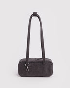 Small Denim Bowler Bag - Washed Black Denim