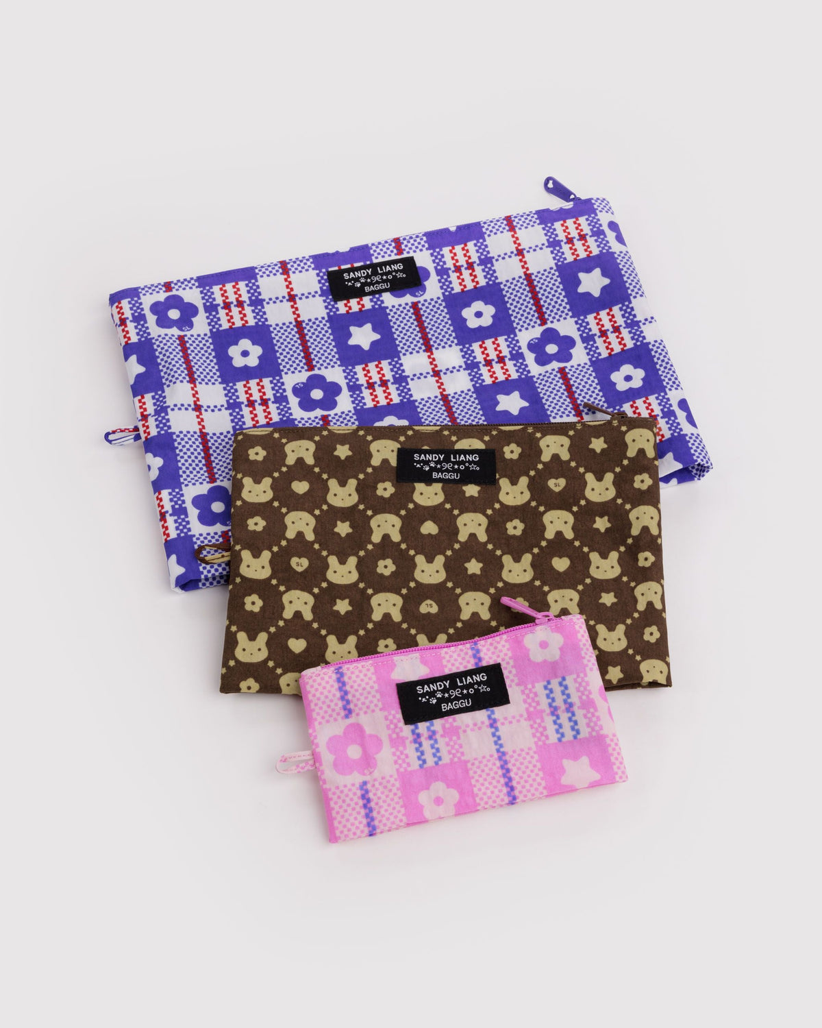 Organized Travel Essential - Go Pouch Set in Sandy Liang