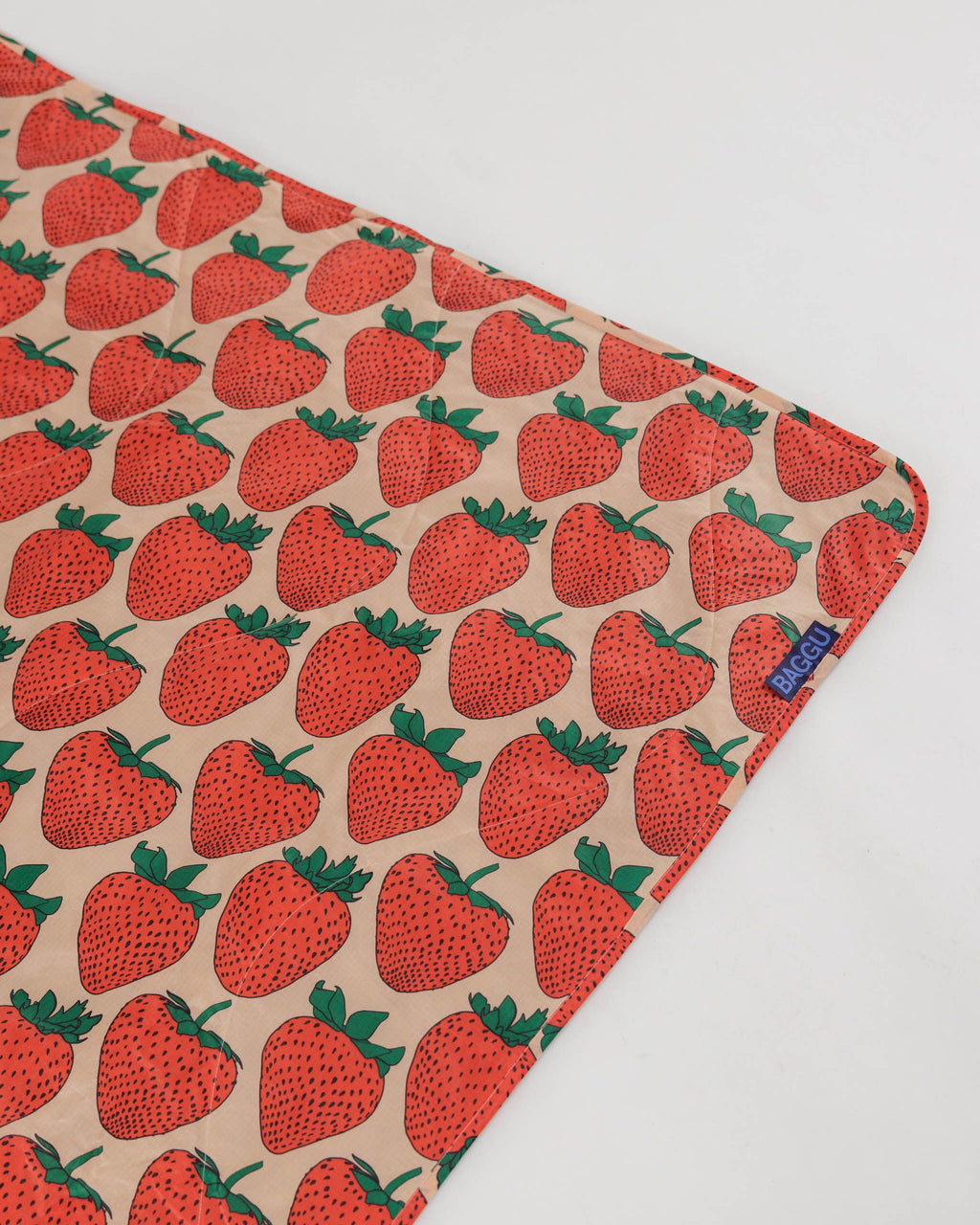 Portable Outdoor Comfort - Puffy Picnic Blanket in Strawberry
