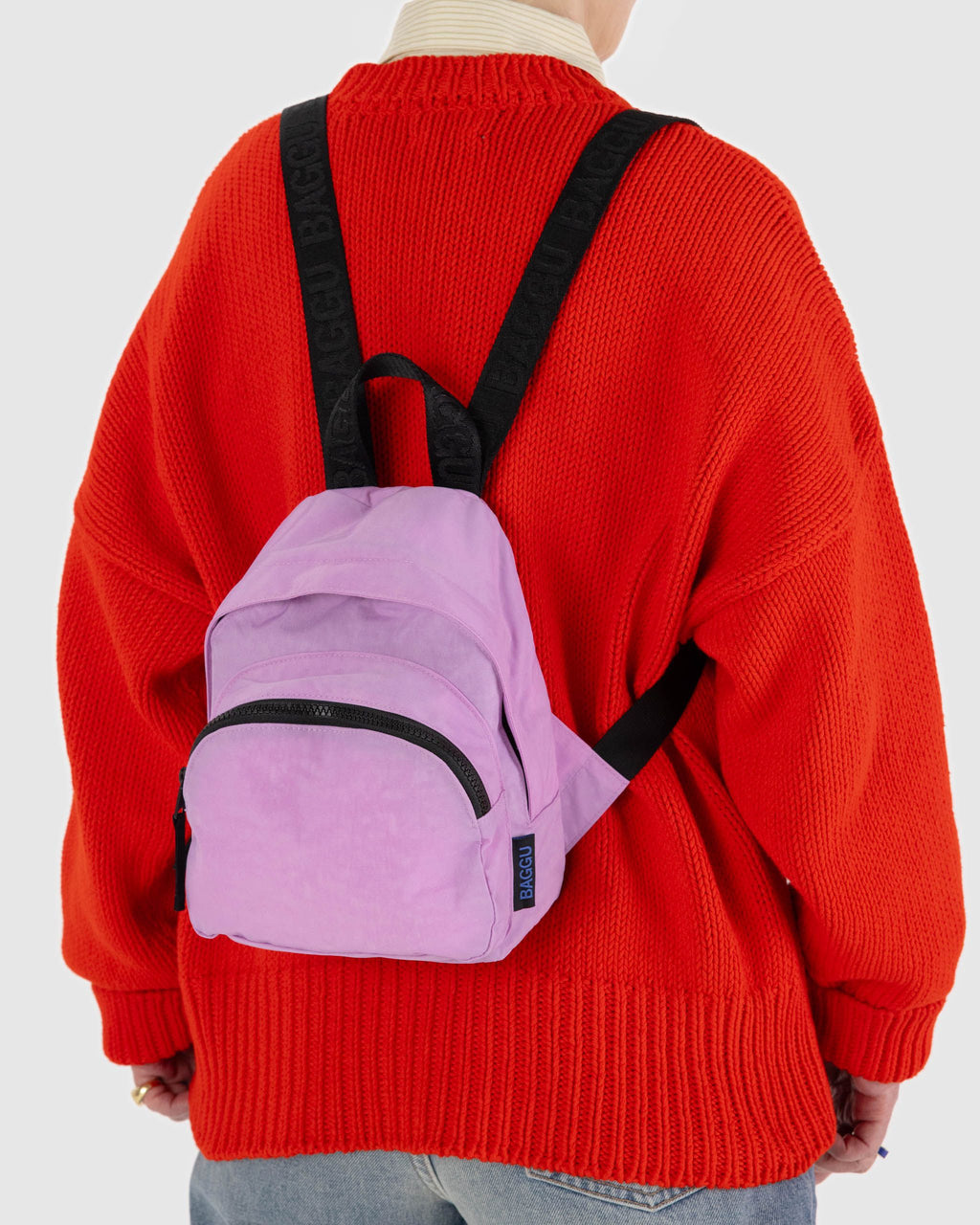 Organized Everyday Pack - Mini Nylon Backpack in Peony