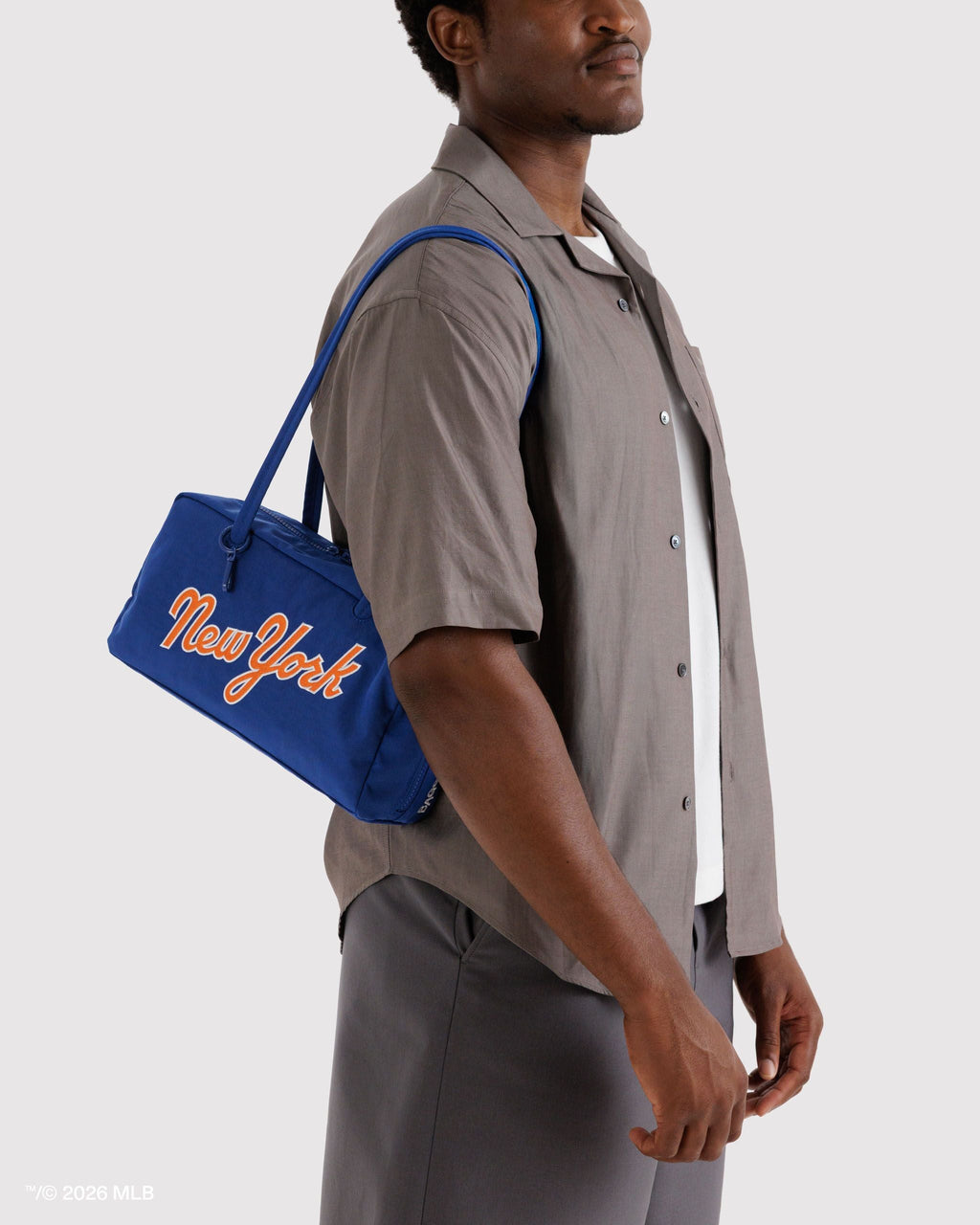 Easy Day to Night Carry - Nylon Bowler Bag in New York MetsTM