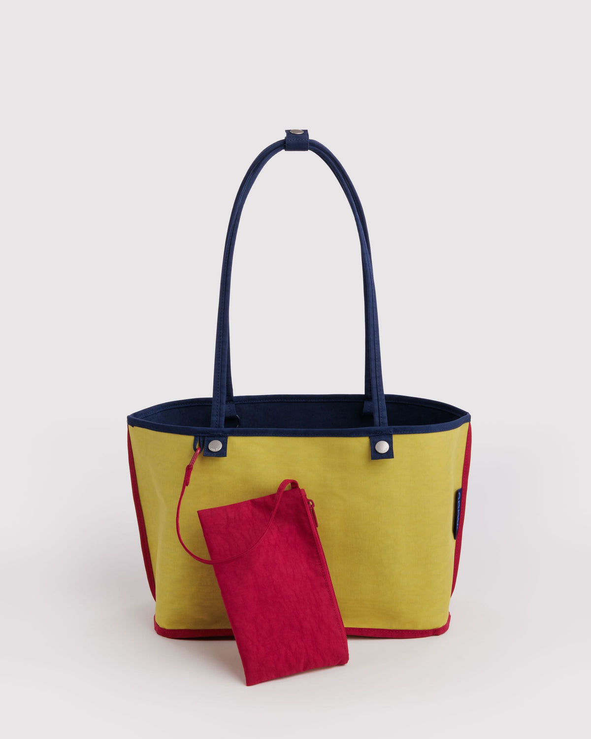 Flexible Daily Tote - Medium Nylon Reversible Tote in Navy Mix