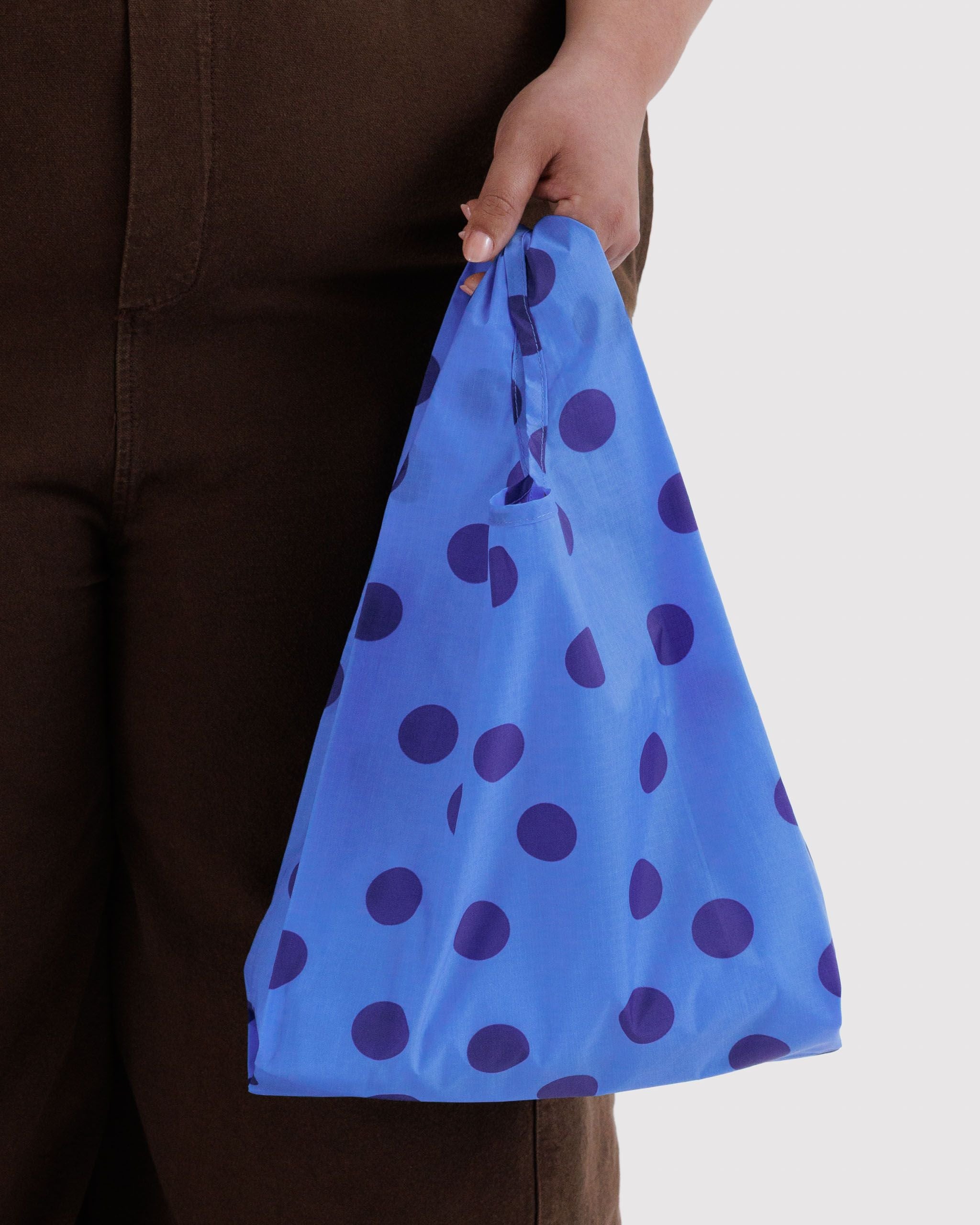 Lightweight Reusable Essential - Baby Baggu in Blue Polka Dot