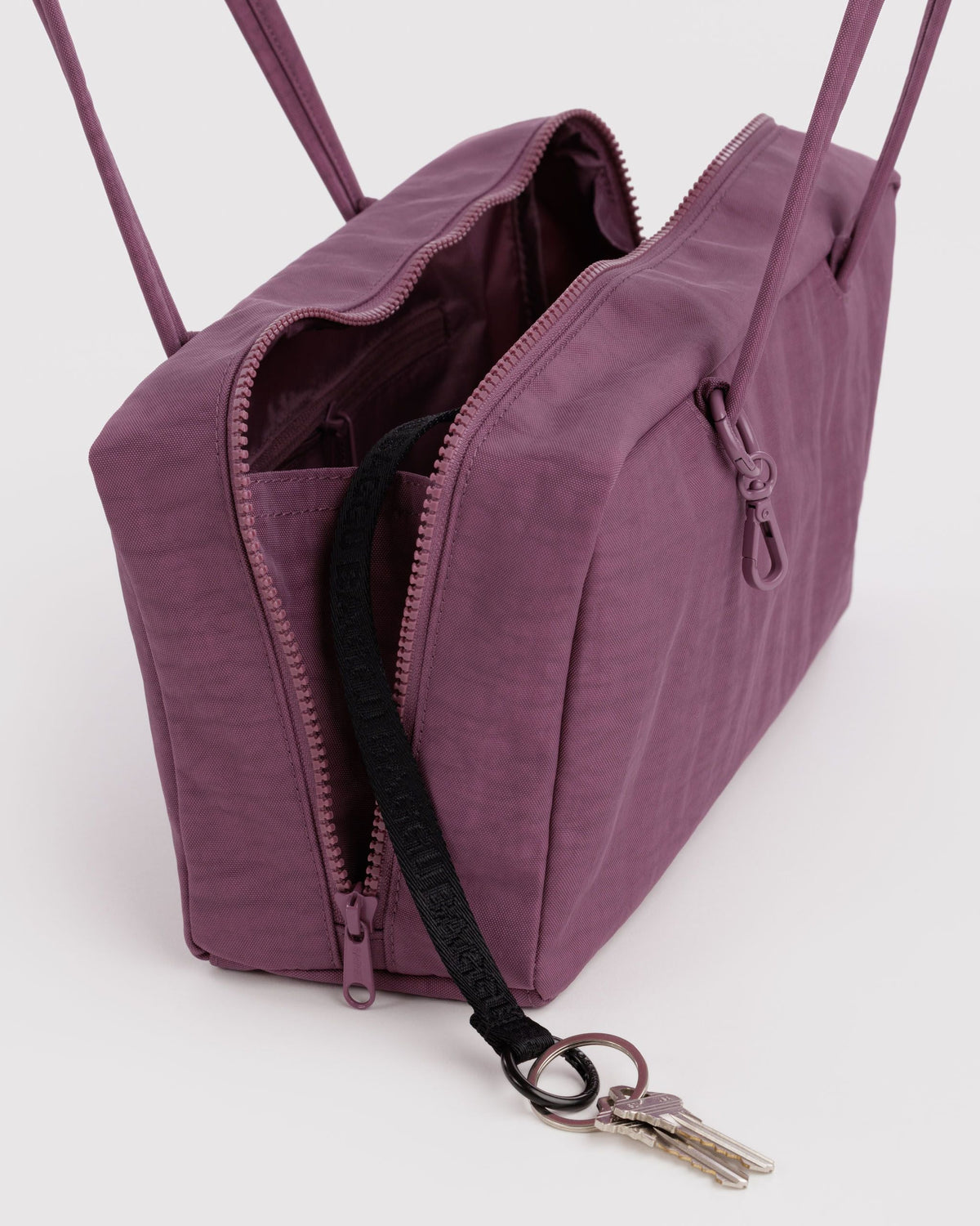 Easy Day to Night Carry - Nylon Bowler Bag in Wild Plum