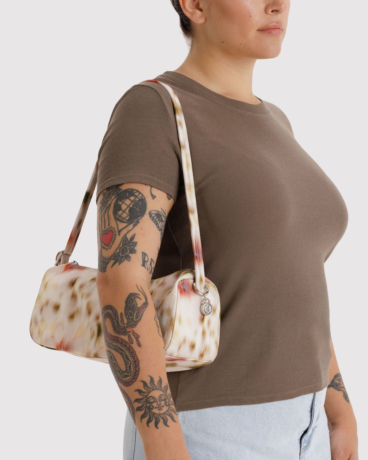 Easy Day to Night Carry - Nylon Loaf Bag in Abstract Floral