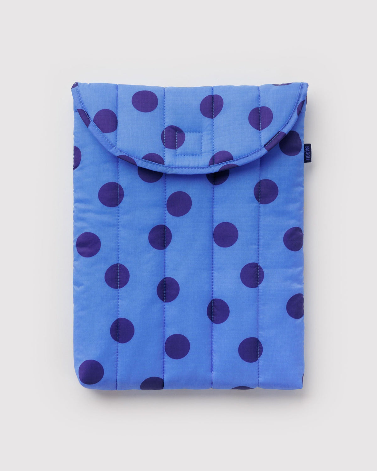 Puffy Laptop Sleeve 13"/14" - Blue Polka Dot