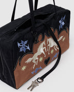 Medium Nylon Bowler Bag - Sale in Western Applique - Easy Style