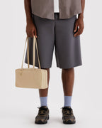 Easy Day to Night Carry - Nylon Bowler Bag in Custard