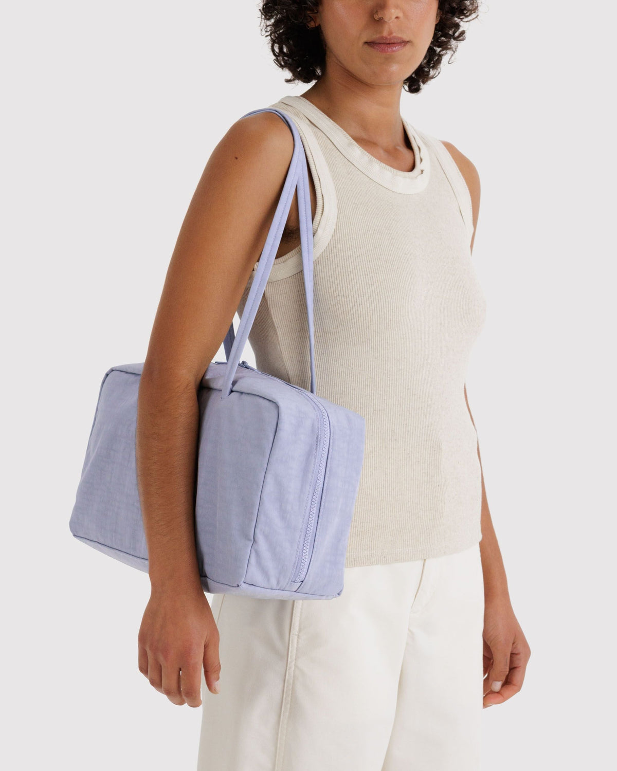 Easy Day to Night Carry - Medium Nylon Bowler Bag - Sale in Mist