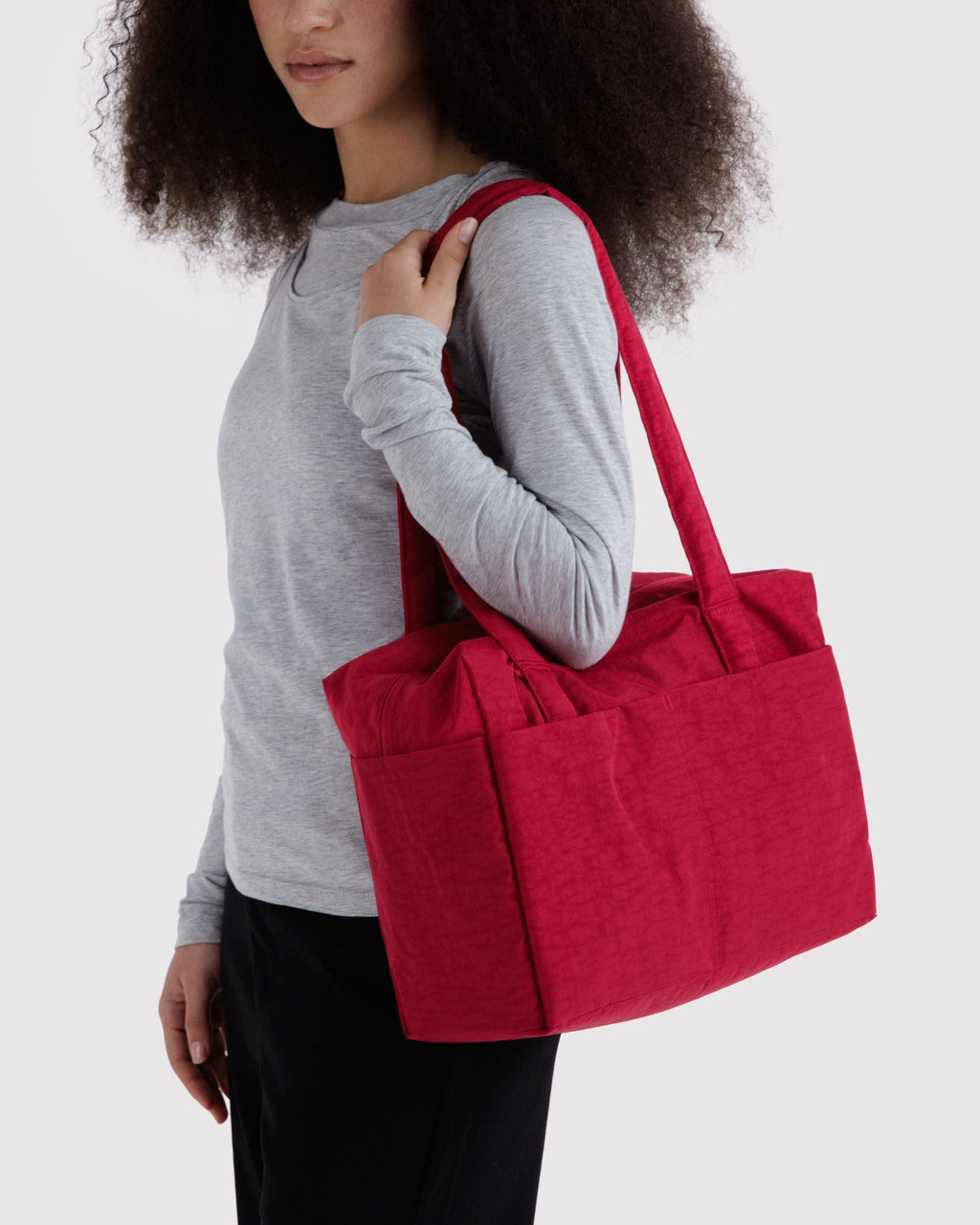 Flexible Daily Tote - Everyday Cloud Bag in Cherry