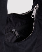 Easy Day to Night Carry - Small Nylon Meringue Bag in Black