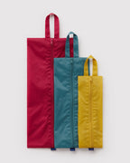 Organized Travel Essential - 3D Zip Set in Jewel Mix
