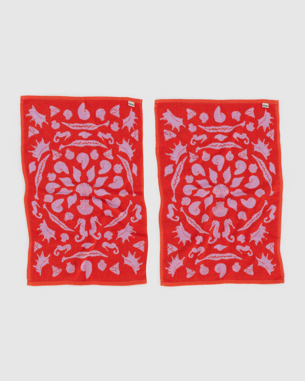 Comfortable Daily Towel - Hand Towel Set of 2 in Sea Shells