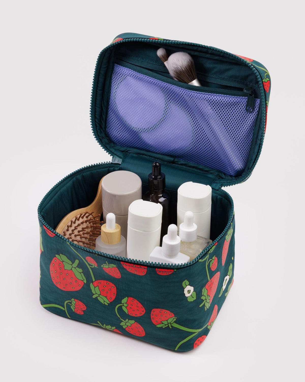 Organized Travel Essential - Large Cosmetic Case in Strawberry Blossom
