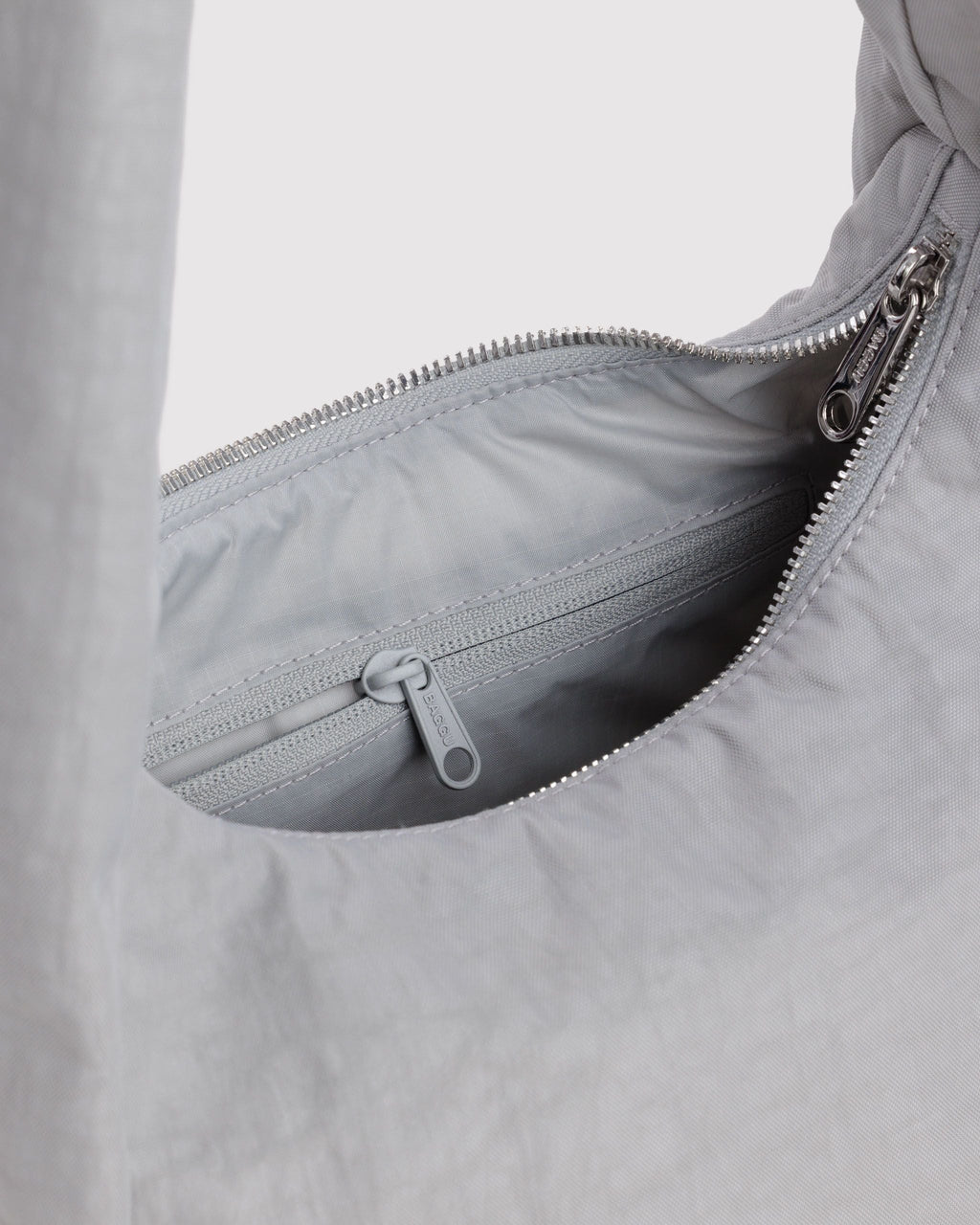 Easy Day to Night Carry - Small Nylon Meringue Bag in Fog