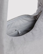 Easy Day to Night Carry - Small Nylon Meringue Bag in Fog