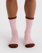 Soft Daily Essential - Ribbed Sock in Blush Mix