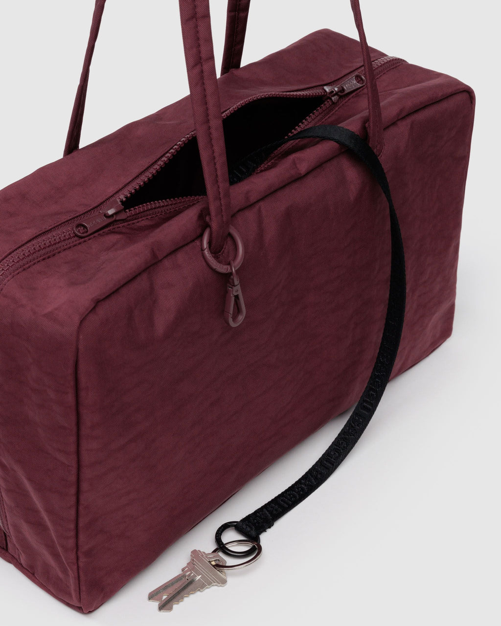 Easy Day to Night Carry - Medium Nylon Bowler Bag - Sale in Mahogany
