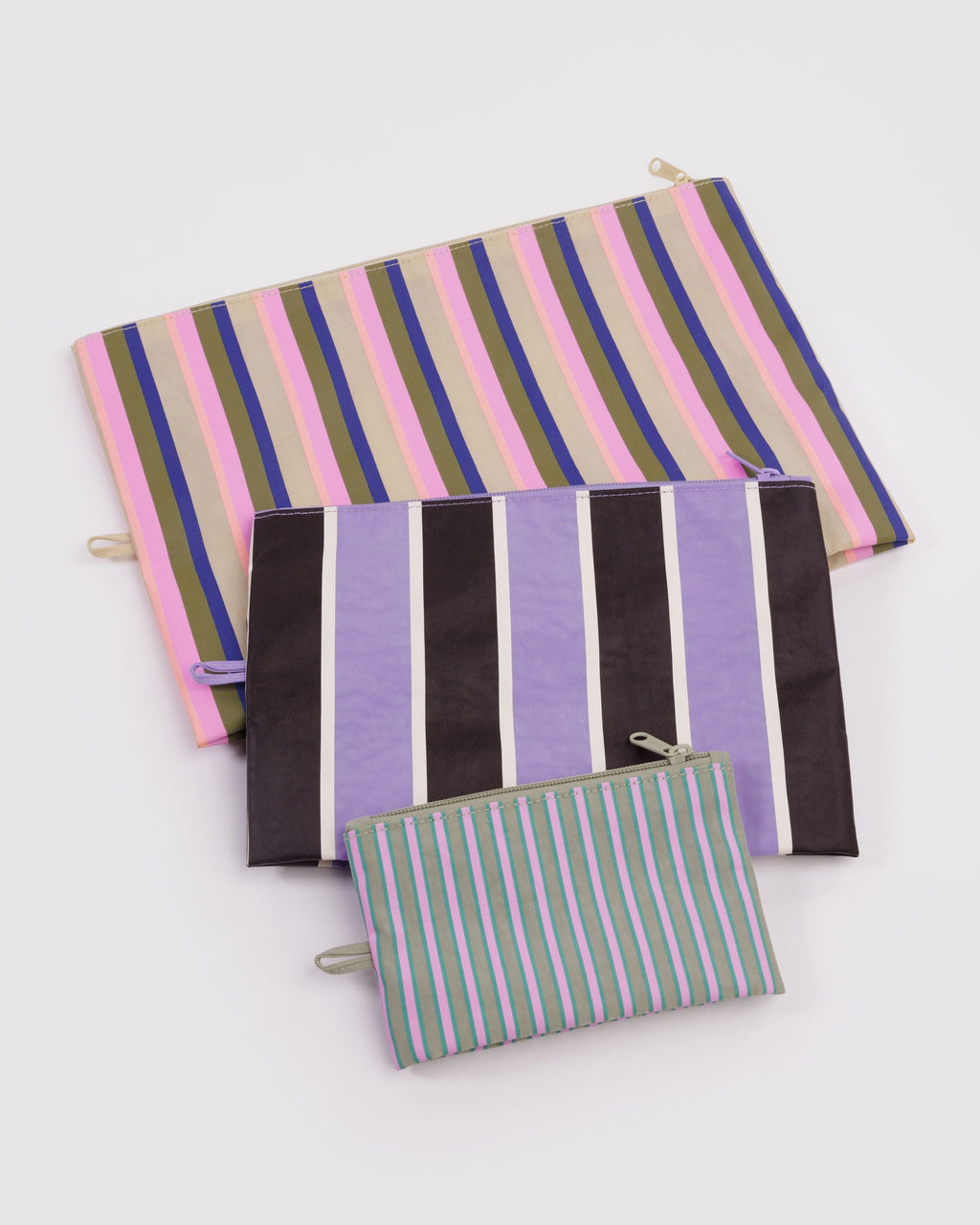 Organized Travel Essential - Go Pouch Set in Candy Shop Stripes