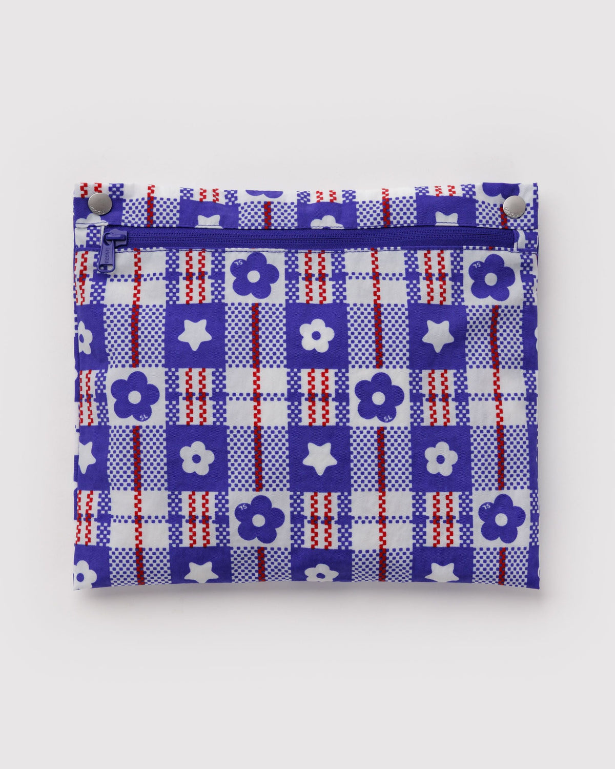 Lightweight Trip Companion - Cloud Carry-On in Market Plaid Blue