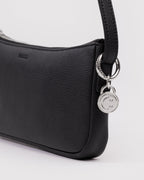 Easy Day to Night Carry - Recycled Leather Pochette in Black