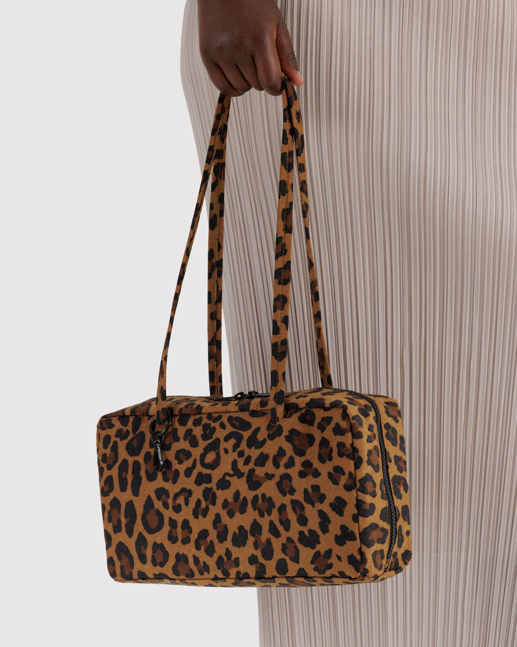 Easy Day to Night Carry - Nylon Bowler Bag in Leopard