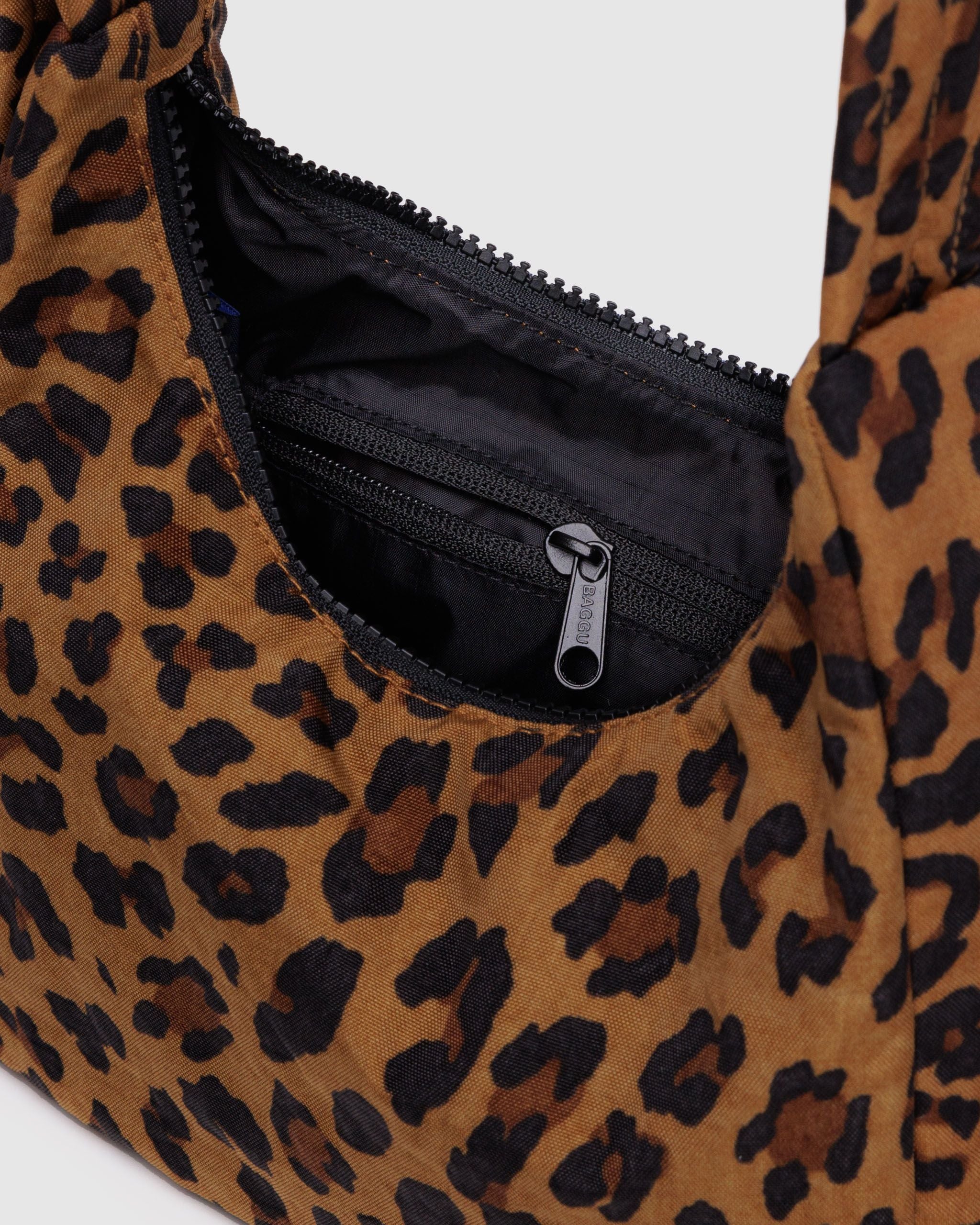 Easy Day to Night Carry - Mini Nylon Shoulder Bag in Leopard