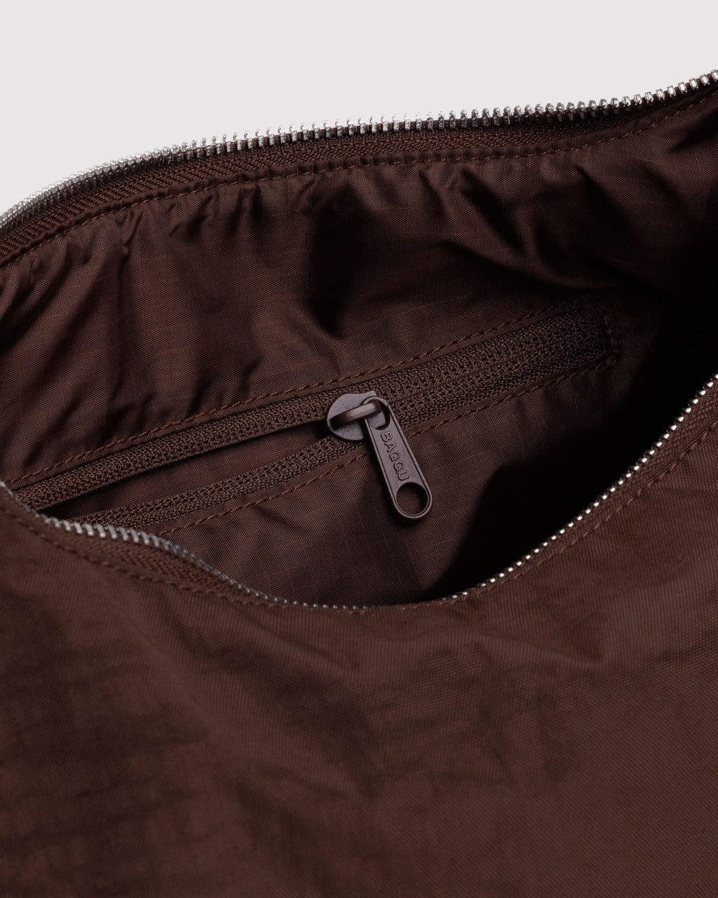 Easy Day to Night Carry - Nylon Meringue Bag in Coffee